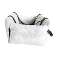 thumbnail image 2 of Asiento De Coche Para Perros, Cama, Asiento De Coche Para Mascotas, Bolso Para Perros, Asiento De Coche Para Perros Y Gatos, Blanco Sunnimix Asiento elevador de coche para mascotas, 2 of 8