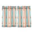 thumbnail image 7 of Yayeee Kitchen Curtains Tier Pair Light Filtering 27"x24" Rod Pocket Short Cafe Window Panel, Simple Nautical Pattern, 7 of 7