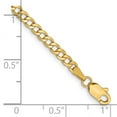 thumbnail image 2 of 14k Gold 2.85mm Semi-solid Curb Chain Bracelet 8 Inch Link Bracelet for Women and Men - 1.5 Grams, 2 of 2