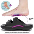 thumbnail image 2 of Sandalias de diapositivas unisex Soporte de arco Diapositivas cómodas Diapositivas de correas de doble hebilla de Eva ajustables Fokelyi WRMH-793-6, 2 of 6