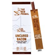 The New Primal Uncured Maple Bacon Pork Sticks 1 oz Bags - Pack of 20