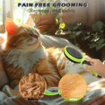 thumbnail image 5 of 2PCS Pet Grooming Tools - Double-Sided Brush for Shedding and Bathing, Suitable for Short/Long Haired Dogs Cats and Horses, Deshedding Dog Brush, Mane & Tail Combs for Horses - Pet Supplies,Green, 5 of 8