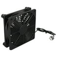 thumbnail image 1 of MYG for 120mm 5V USB Router Fan with Speed Controller - High Air Volume Cooling Fan for PC, Modem, Server Room - 3 Adjustable Speeds, Anti-Dust Filter, 81CFM Max Airflow, 27dB Quiet, 1 of 9