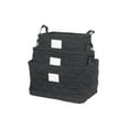 thumbnail image 1 of Panier De Rangement Matelassé 3Pc Niblage Avec Poignées (Noir), 1 of 3