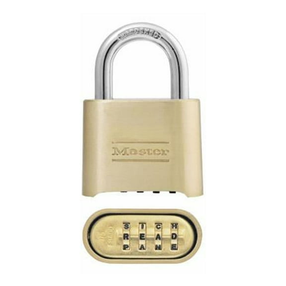 Master Lock 2 In. Brass Combination Padlock 175DWD