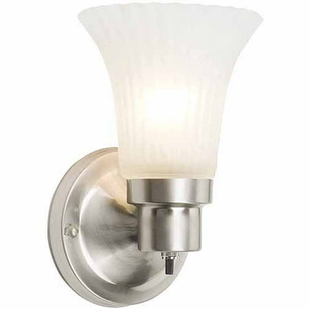 Design House 504977 The Village 1-Light Wall Sconce, Satin Nickel Finish