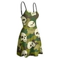 thumbnail image 4 of Skulls Camouflage Pattern Slip Dress Dresses For Woman Fairy Dress, 4 of 6
