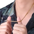 thumbnail image 5 of Fashion Cuban Link Chain Necklace For Men Woman Basic Punk Stainless Steel Necklace Won't Fade Male Choker Colar Jewelry, 5 of 6