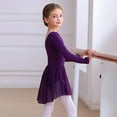 thumbnail image 4 of CAIVO Girls Long Sleeve Ballet Dress Dance Leotard Tutu Outfits For Toddler Kids Performance Practice Soft Stretchy Comfortable Relaxed Fit Child Daily Wear, 4 of 8