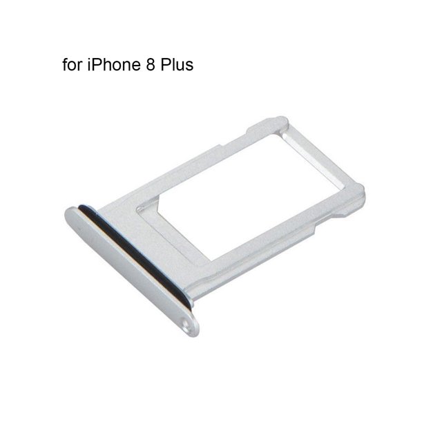 Support de Carte SIM de Remplacement Plateau de Réparation pour iPhone 8 8Plus X-Argent pour iPhone 8 Plus