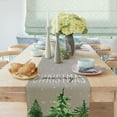 thumbnail image 5 of Christmas Table Runner Long Burlap, Watercolor Pine Tree Snowflake Seasonal Winter Xmas Holiday Kitchen Dining Table Decor for Indoor Outdoor Home Party Decor 13 x 72 Inches, 5 of 5