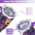 thumbnail image 5 of Halloween Coffee Tumble Happy Halloween Pumpkin Tumbler Cup with Straw,Thermal with Lids for Hot and Cold Drinks for Work Travel 40 oz Spooky Cup, 5 of 7