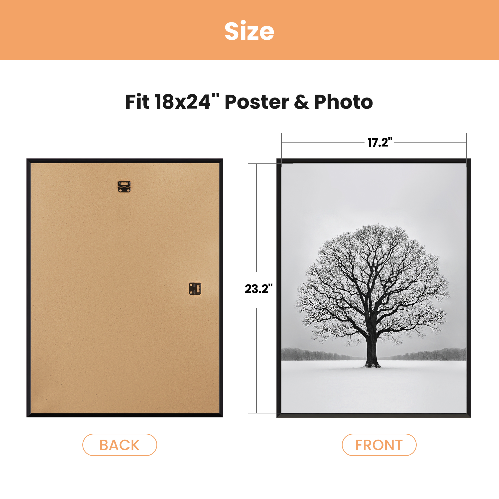 Sindcom 18x24 Black Poster Frame photo 4