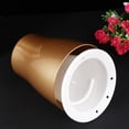thumbnail image 3 of Golden Self Watering Flower Pot for Planting with Water Storage Perfect for Succulents Cactus 2 Pcs Plastic Planter Small Size, 3 of 8