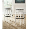 thumbnail image 2 of Signature Design by Ashley Casual Valebeck Bar Height Stool, White/Black, 2 of 5