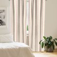 thumbnail image 3 of Ambesonne Stripes 4-Panel Curtains, Starry Motifs and Striped, 56"x84", Cream and Pale Pink, 3 of 4