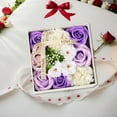 thumbnail image 6 of TISHITA Floral Scented, Soap Flower Box, Simulated Flowers Ornament Flower Bath Soap, Artificial Flower Soap, for Wedding Anniversary Violet, 6 of 8