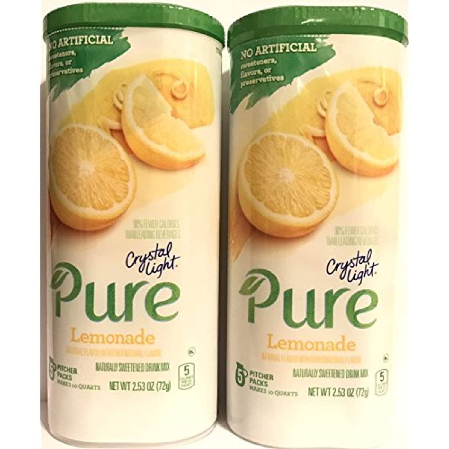 Crystal Light Pure Drink Mix Lemonade Flavor 5 Count Pitcher Packs