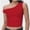 Red, variant on Womens Off The Shoulder Tops Sleeveless Shirts Going Out Crop Tank Tops Slim Fitted Summer Outfits
