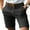 Black, variant on Men Shorts Mid-rise Buttons Zipper Fly Solid Color Shorts with Pockets Straight Leg Summer Casual Shorts Daily Wear
