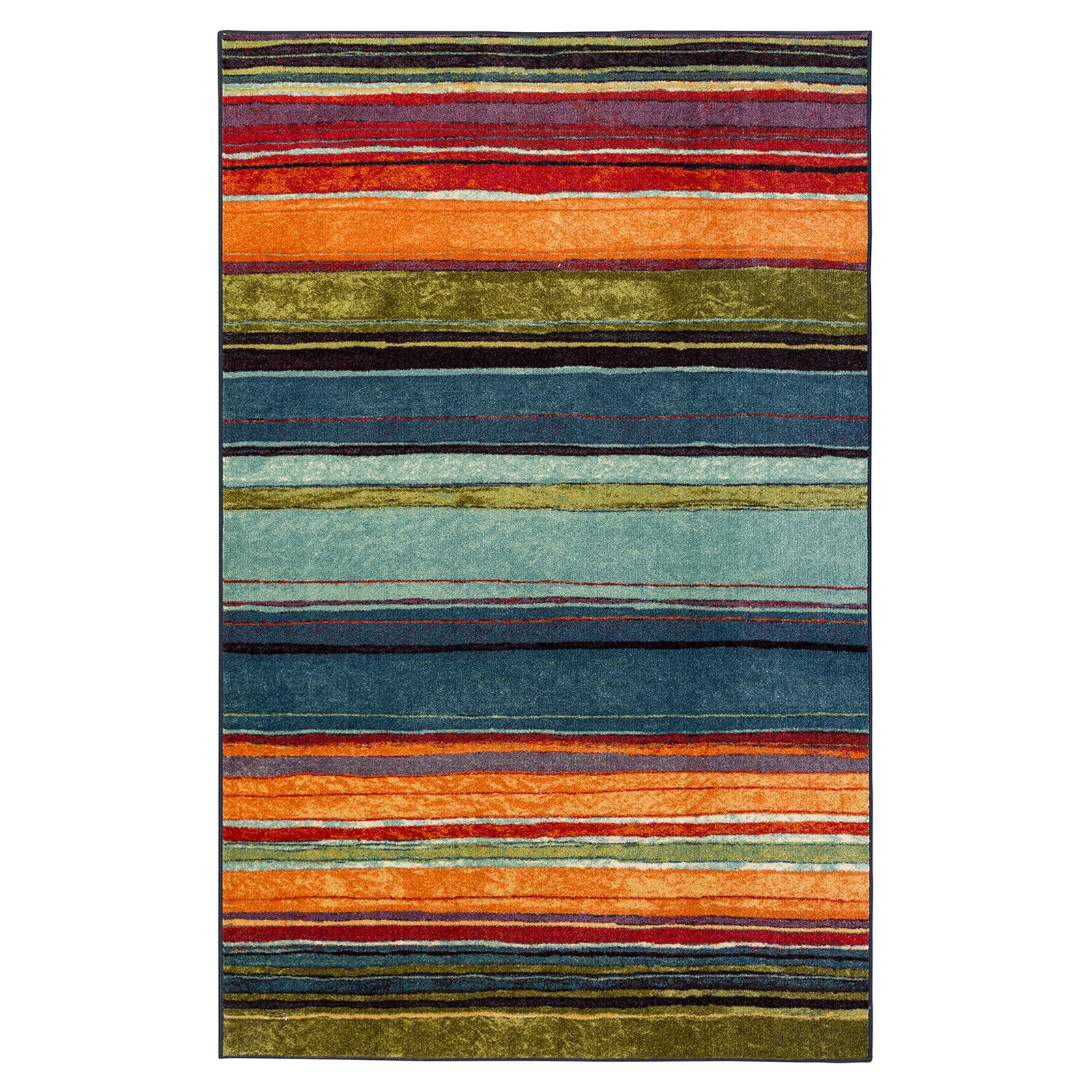 Mohawk Home New Wave Rainbow Multicolored Area Rug