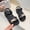 Black, variant on Liyamei Fashionable Open Toe Sandals For Girls Soft Sole Casual Summer Footwear For Big Kids And Elementary School Students Girls Flat Sandals Size 9