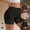 Black, variant on Fancifize Women Seamless High Waisted Boyshorts Panties Slip Shorts for Under Dresses Lace Body Shaper Thigh Slimmer