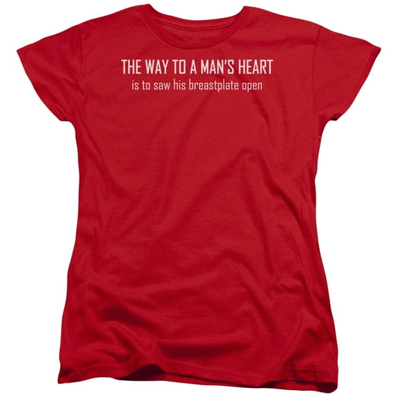 - Way To A Mans Heart - Women's Short Sleeve Shirt - Small