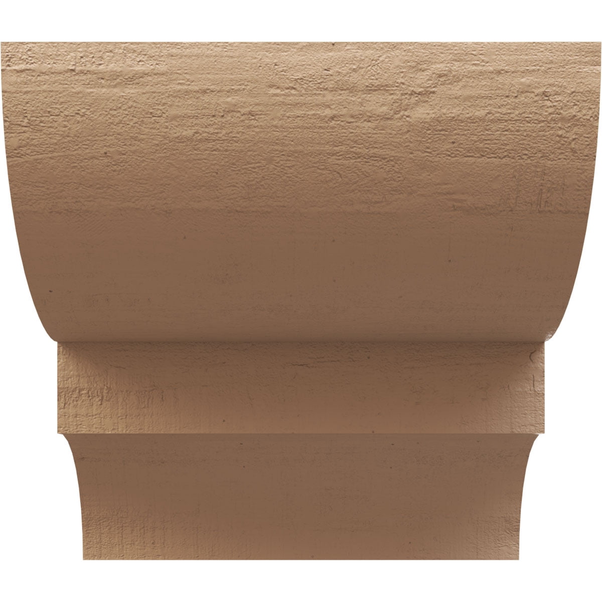 12"W x 12"D x 12"H Wide Ridgewood Rough Cedar Woodgrain TimberThane Corbel, Primed Tan
