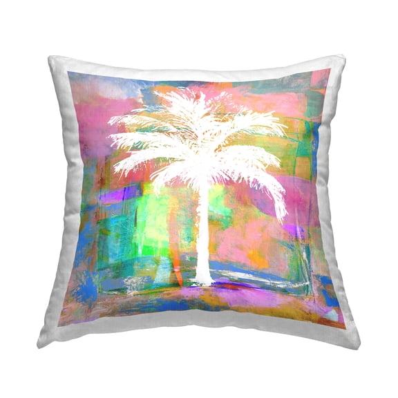 Stupell Industries Bold Tropical Palm Tree Silhouette Printed Throw Pillow Design by Kristen Drew