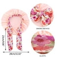 thumbnail image 2 of Aellinatey Kids Satin Bonnet Sleeping Cap for Toddler Baby Elastic Cap for Night Sleep, 2 of 18