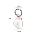 thumbnail image 4 of Para Air Tag Llavero Protector Accesorio Funda Protectora Transparente Anti Pérdida () Rosa, 4 of 9