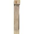 thumbnail image 2 of Ekena Millwork 6"W x 24"D x 36"H Traditional Block Rough Sawn Bracket w/ Offset Brace, Douglas Fir, 2 of 25