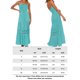 thumbnail image 2 of Vestido Sin Mangas Vestido de aleteo de mujer Vestido de patchwork bohemio Ahueca hacia fuera Vestido largo informal femenino Kuymtek Lago Azul M para Mujer, 2 of 7