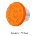 thumbnail image 4 of Matsuzay Taza para salsa de amplia aplicación con práctico recipiente para aderezo multifuncional, sello y tazas para ensalada anchas y bien Cocina y Comedor tapa naranja, 4 of 6