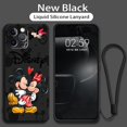 thumbnail image 1 of Funda de teléfono con cuerda líquida para Apple iPhone 14, 13, 12 Mini, 11 Pro, XS, MAX, XR, X, 8, 7, 6S, SE Plus, Mickey, Minnie Mouse, Love, Capa Core Fivean unisex, 1 of 2