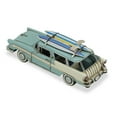 thumbnail image 3 of Home Decorative Modern Blue Stationwagon With Surf Board, 3 of 5