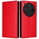 thumbnail image 1 of For ZTE nubia Z60S Pro 5G Wallet Case Rhombus Imprinted Leather Phone Cover - Black, 1 of 5