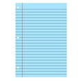 thumbnail image 2 of 3-Hole Loose Leaf Paper Refills, 1Book/200PC, Lined Filler Paper for Planner, Journal, Notebook, Assorted Colors ,2 Sizes：S:8*10.6in, L:5.5*11in(S, Blue), 2 of 4