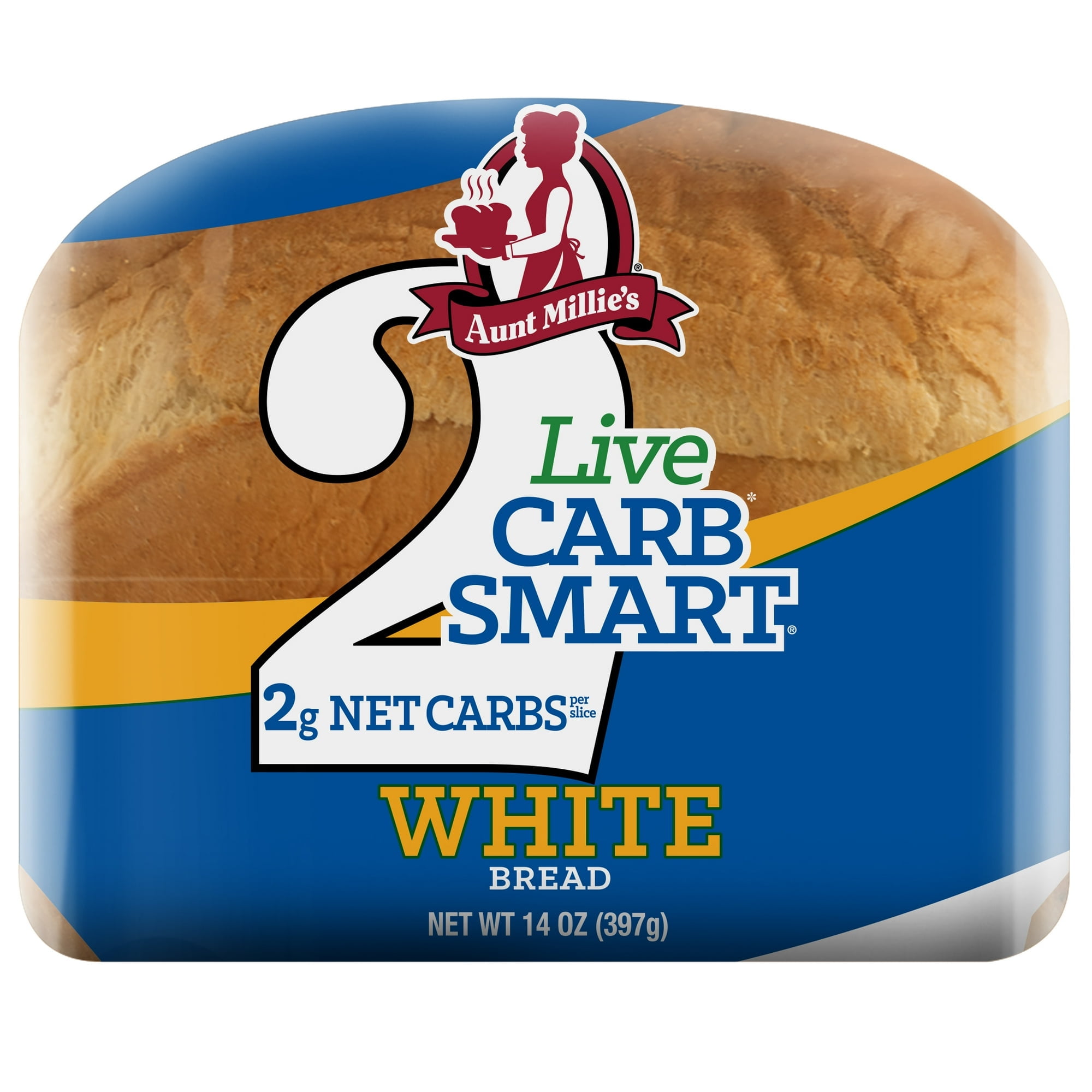 Aunt Millie's Live Carb Smart White Bread Loaf, 14 oz