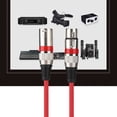 thumbnail image 4 of Cable de conexión XLR de seis colores, conector de aleación de zinc de PVC grueso de 1 m con pines plateados y chapados en cobre., 4 of 9