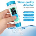 thumbnail image 4 of 4 in 1 TDS/EC/Salinity/Temperature Detector Salt Content Water Quality Meter for Swimming Pool Drinking Water Aquarium,1 * Digital Water Quality Tester, 4 of 7