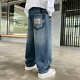 thumbnail image 6 of Kogui Little Kids Baggy Jeans Boys Boy's Stylish Skinny Fit Stretch Fashion Denim Jeans 5T 6T (Blue,5-6 Years), 6 of 7