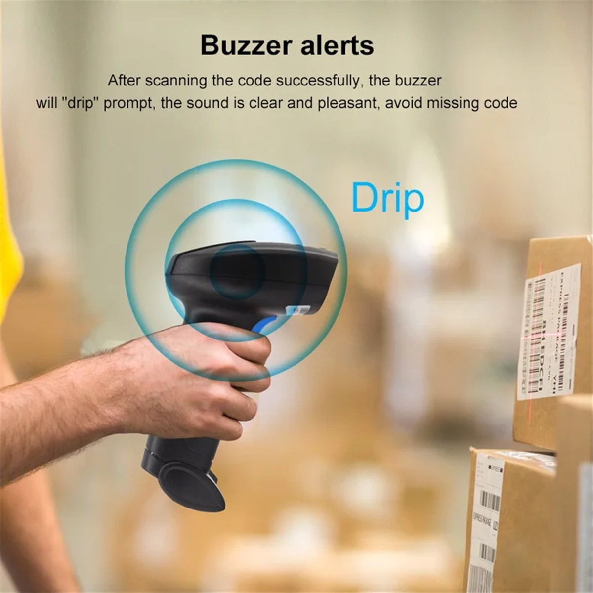 Universal 1D/2D USB Wired Barcode Scanner Handheld QR Codes Reader Mobile POS Plug and Play Support Logistic Store