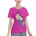 thumbnail image 2 of T-Shirt Basique à Manches Courtes pour Femmes Conan et Xiaolan, 2 of 6