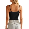 thumbnail image 4 of Diufon Built-in Bra Tank Tops for Women Workout Yoga Athletic Crop Tops Spaghetti Straps Sleeveless Camisole, 4 of 10