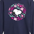 thumbnail image 3 of Peanuts - Snoopy Valentine Floral Circle  - Toddler And Youth Long Sleeve Graphic T-Shirt, 3 of 6