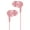 Pink, variant on Joernso L202 Wired Earphone Universal Heavy Bass Dual Drive 3.5mm In-ear Sport Stereo Earbuds with Mic for Mobile Phone