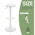 thumbnail image 5 of Brage Living Adjustable Bar Stool, Swivel Round Metal Airlift Barstool, Backless Counter Height Bar Chair for Kitchen Dining Room Pub Cafe, 1 pc (White), 5 of 17