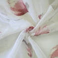 thumbnail image 6 of Synergy Floral Printed Faux Linen Curtain Panel 52" x 84" in Rose, 6 of 6